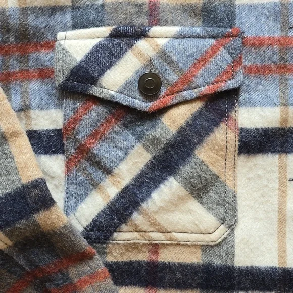 Zara, Shacket Wool Blend Plaid, Oversized, EUC, Women's M - Picture 8 of 12